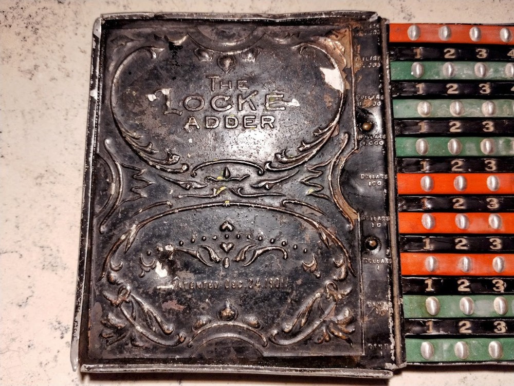 Antique Locke Adder - adding machine from around 1906