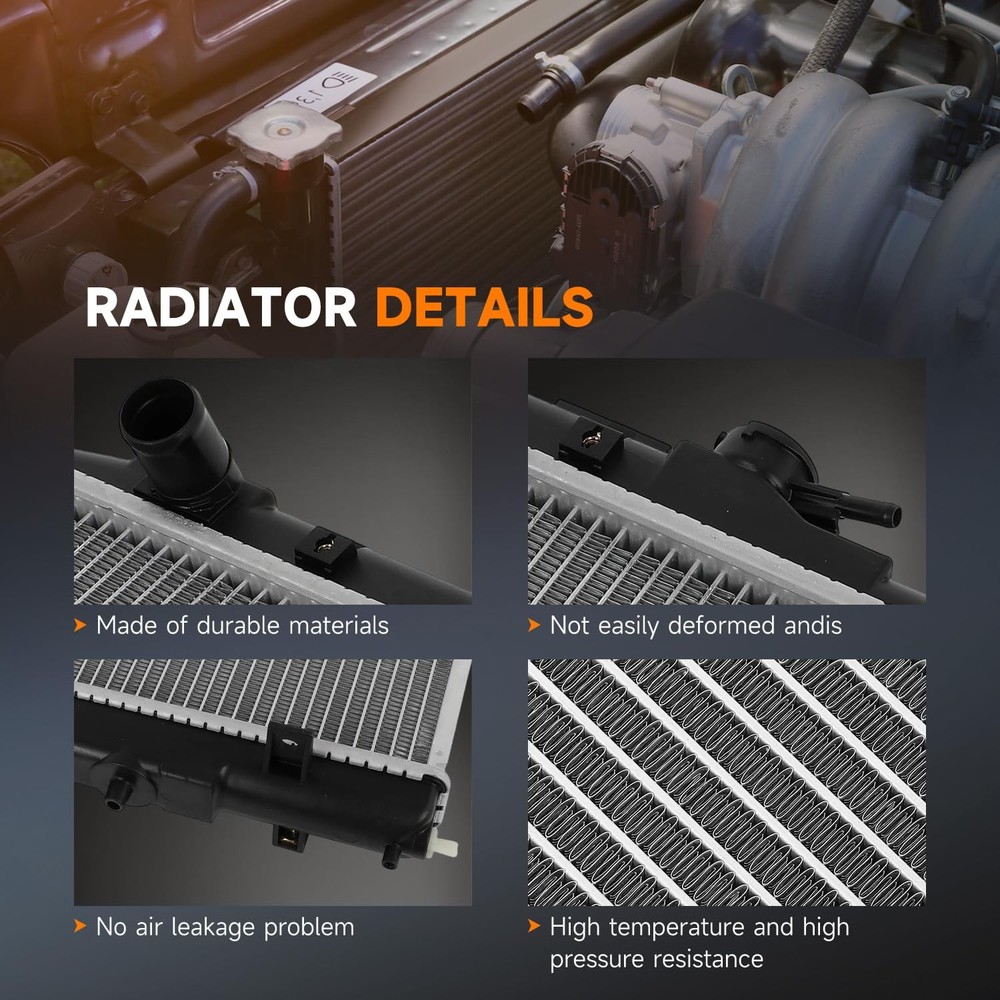 Radiator Replacement CU13402 for 3.0L 3.5L Engine 2014-2020