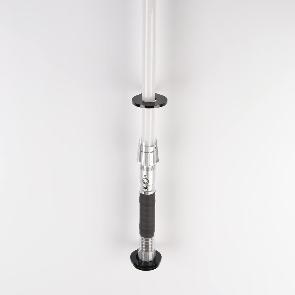 Vertical Acrylic Lightsaber Wall Mount Display Bracket - Black