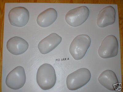 12 River Rock Molds #OOR-04 to Make 100s of Concrete Stones For Walls, Fast Ship