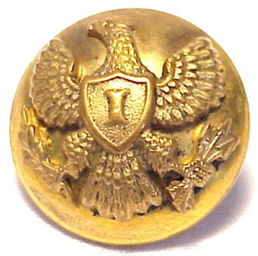 Indian Wars -  EAGLE INFANTRY OFFICER'S COAT BUTTON
