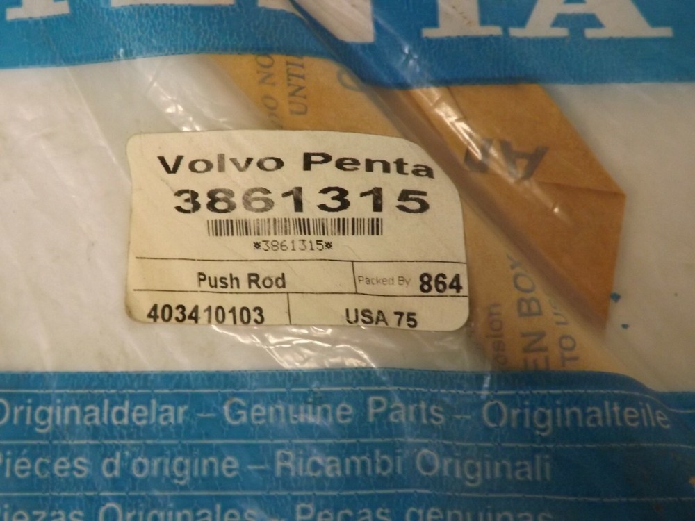 Volvo Penta engine valve push rod 3861315