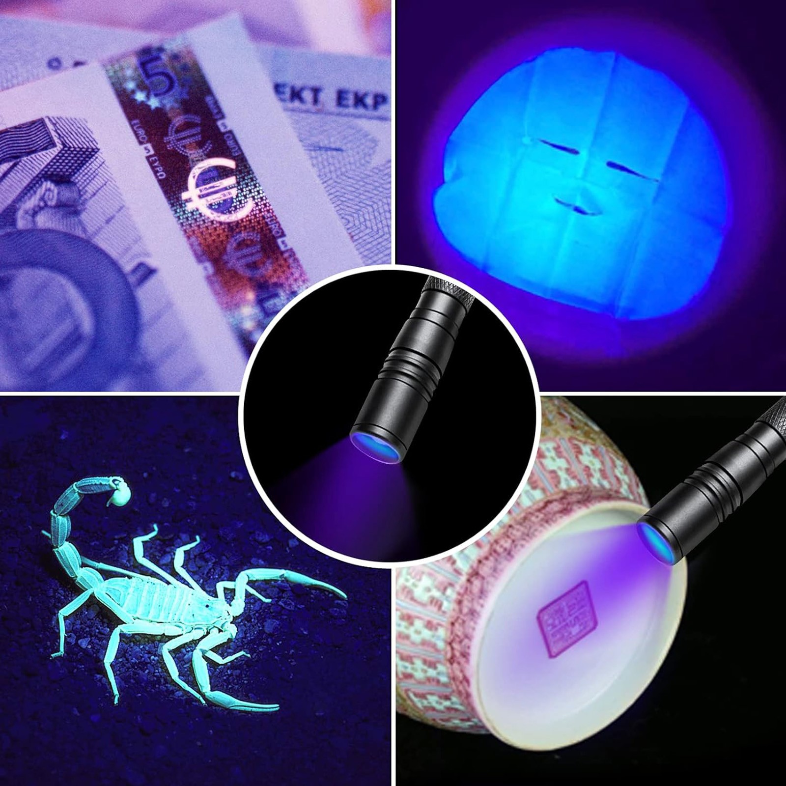 20PACK EDC UV Flashlight Pen Light 395nm Black Light for Pet Urine Detection