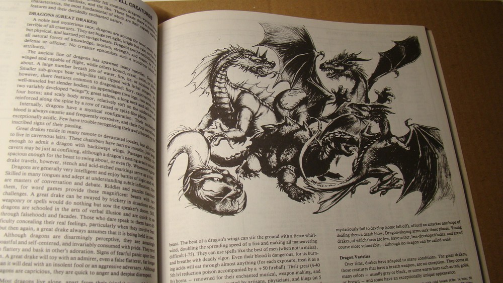 CREATURES & TREASURES *SOLID 1985 ORIGINAL* DUNGEONS DRAGONS ICE MONSTER MANUAL