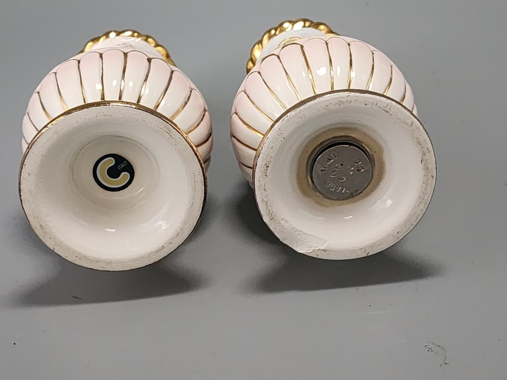 Vintage Capodimonte Salt & Pepper Cellars