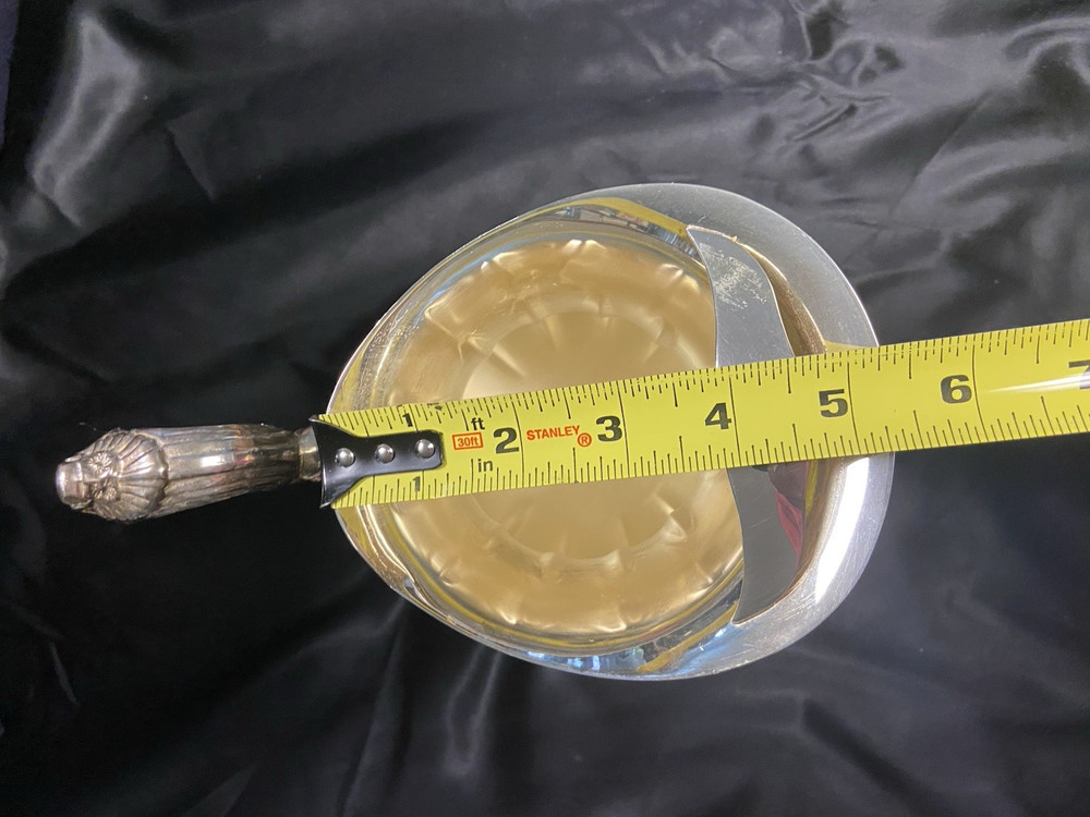 Vintage 80s Sheffield Silver Co Footed Water Pitcher Holloware S8506 9" Tall