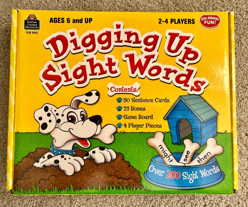 Digging Up Sight Words by Teacher Created Resources- Excellent condition