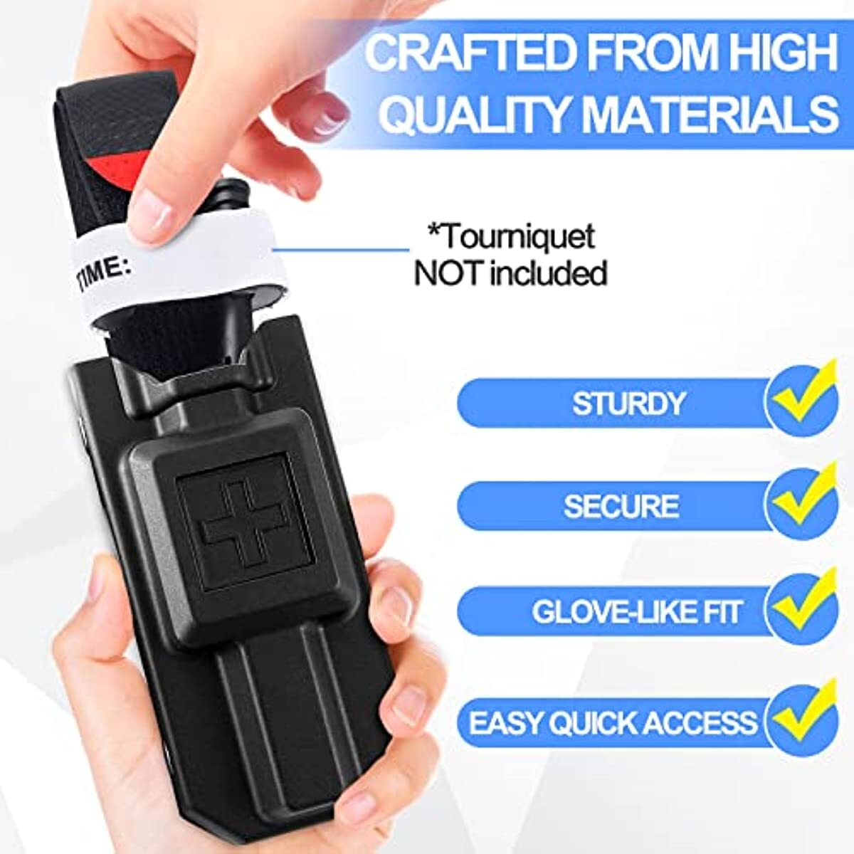 Tactical Molle Tourniquet Pouch First Aid Kit Case Fast Hemostasis Holder Box US