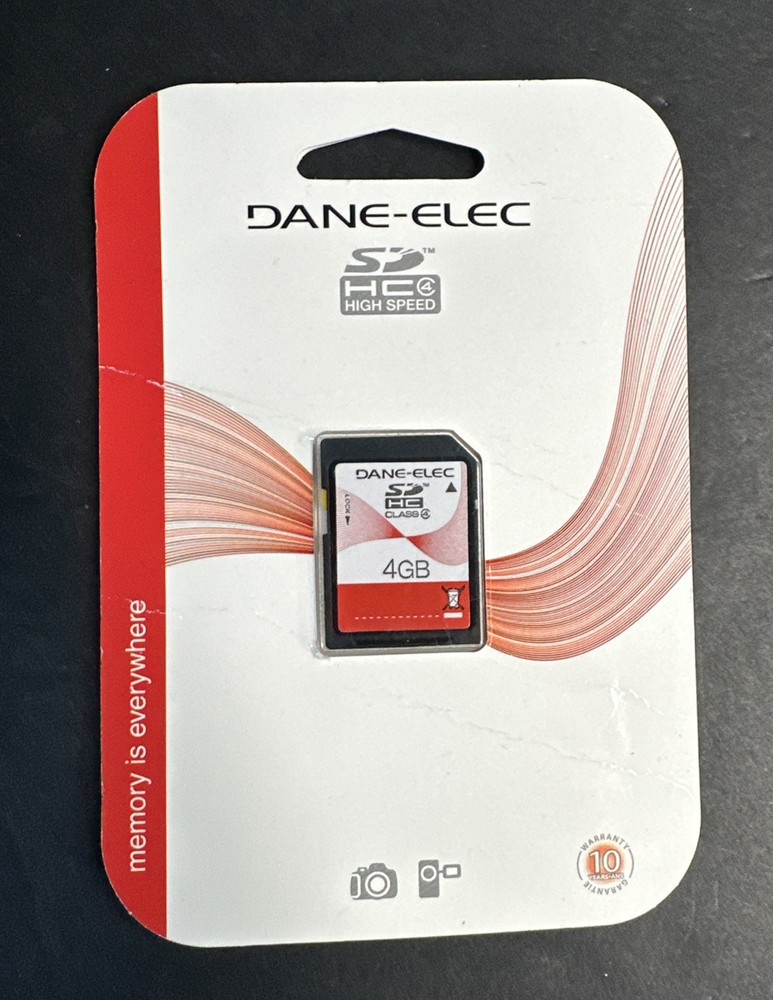 Dane-Elec 4GB  SDHC  Memory Card High Speed New Sealed