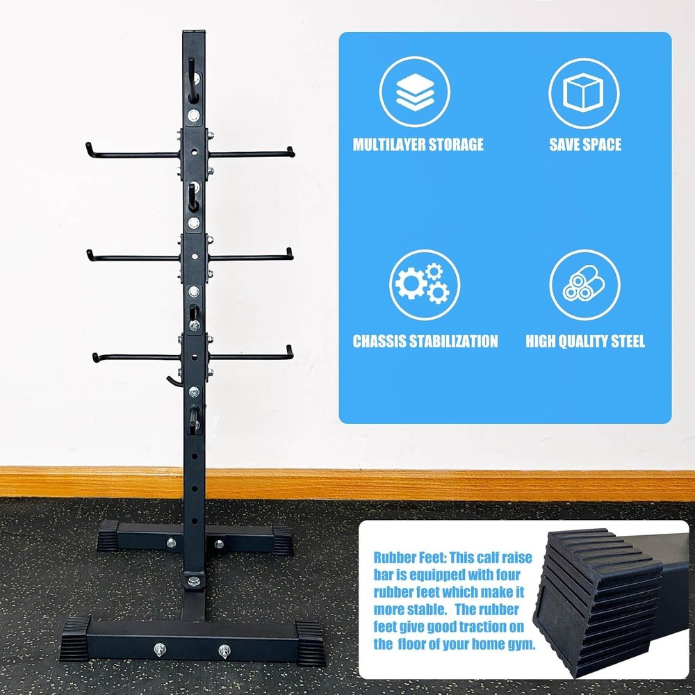Lat Pull Down Bar Storage Rack Cable Organizer
