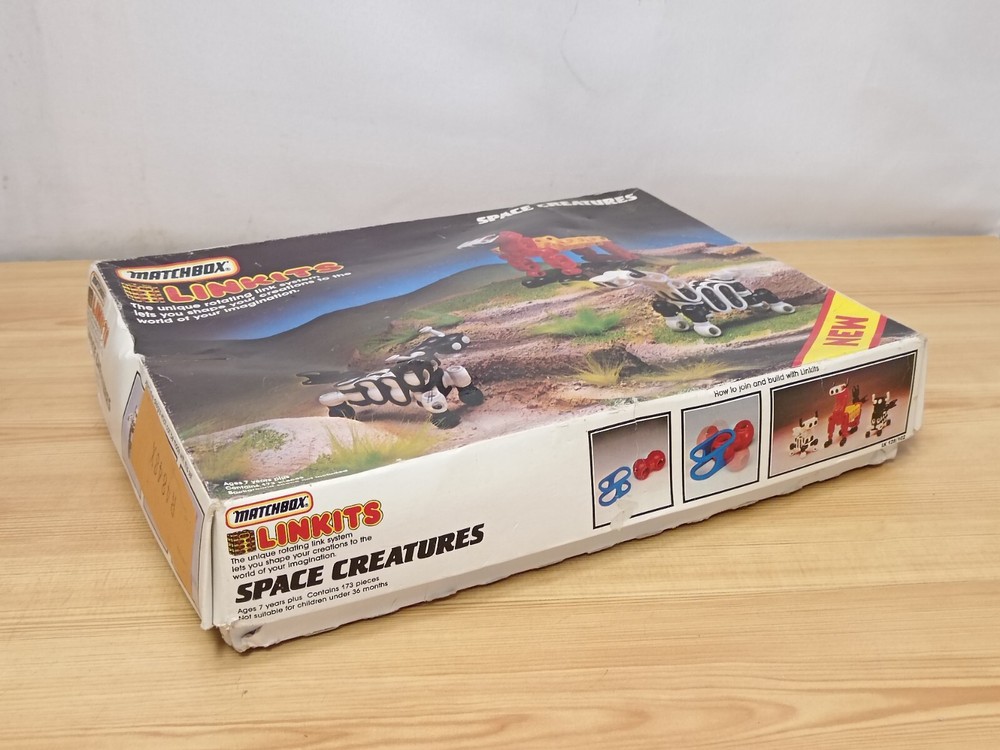 Vintage 1980s Matchbox Linkits Space Creatures Boxed With Instructions