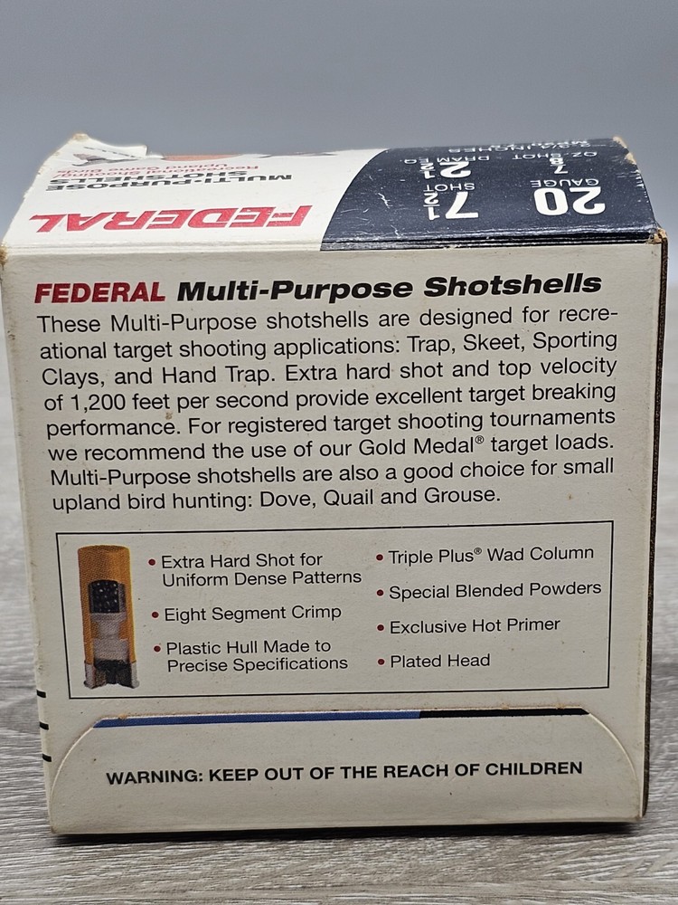Federal 20 Gauge Multi-Purpose Empty Ammo Box
