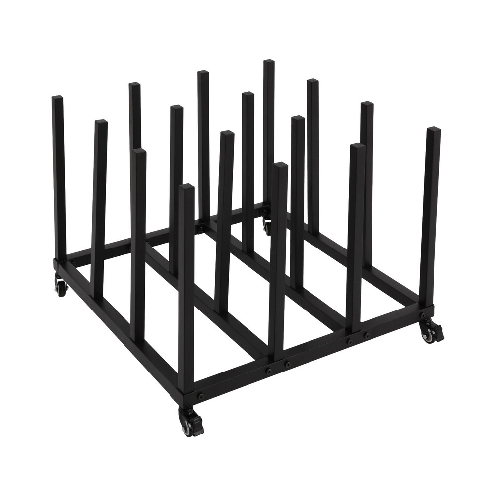 Mobile Blueprint Storage Stand with 16 Rolls Capacity File Roll Storage Cart