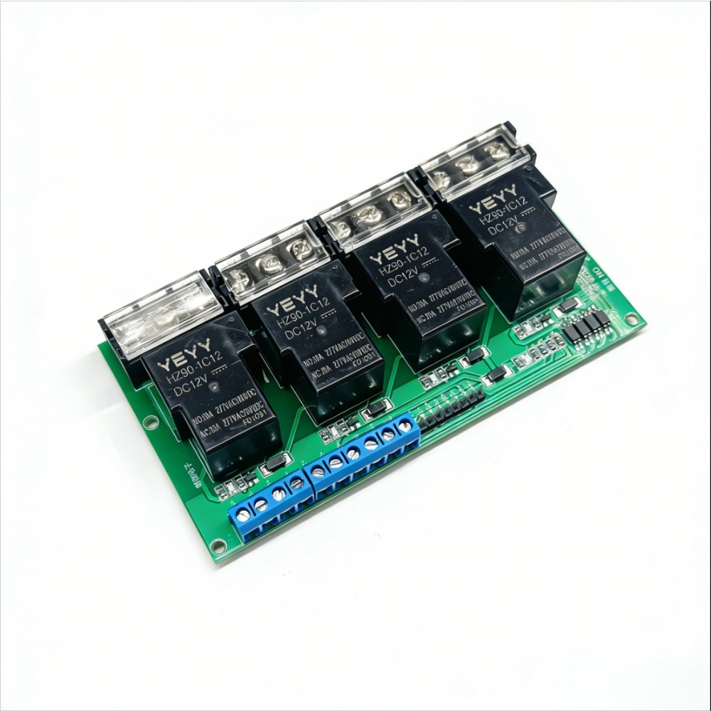 4-Channel 30A Relay Module Control High/Low Trigger Optocoupler Isolation D1F6--