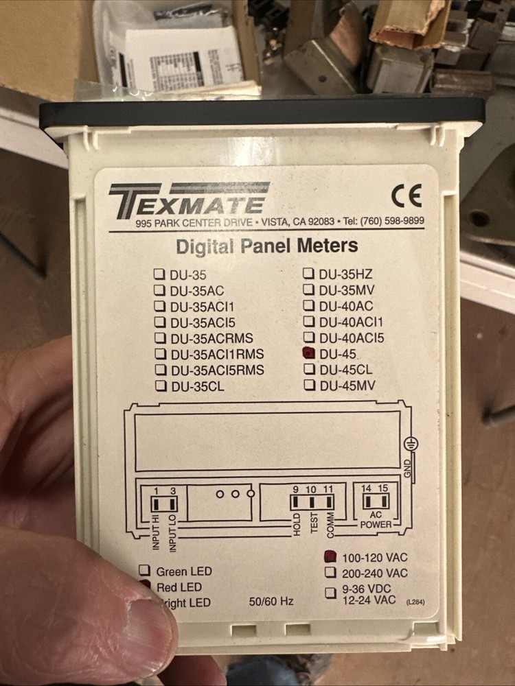Texmate DU-45 Digital Panel Meters FNOB