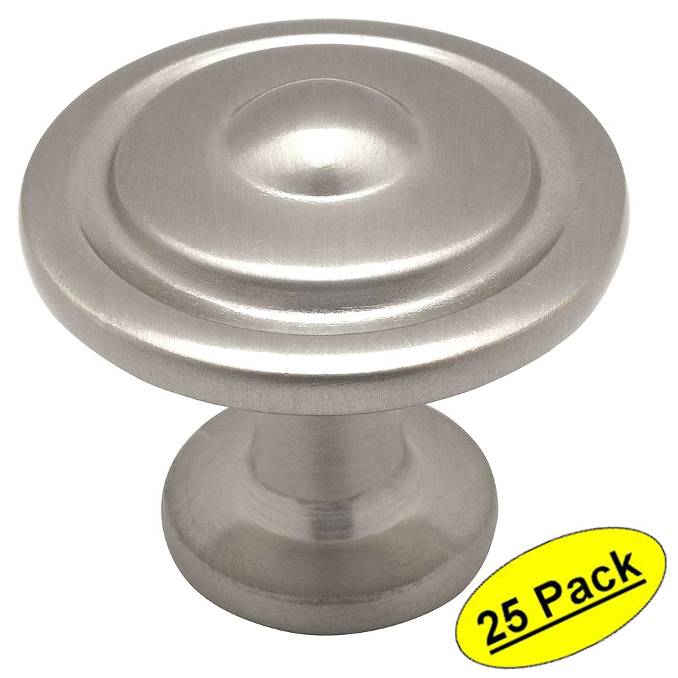 *25 Pack* Cosmas Cabinet Hardware Satin Nickel Cabinet Knobs #4911SN