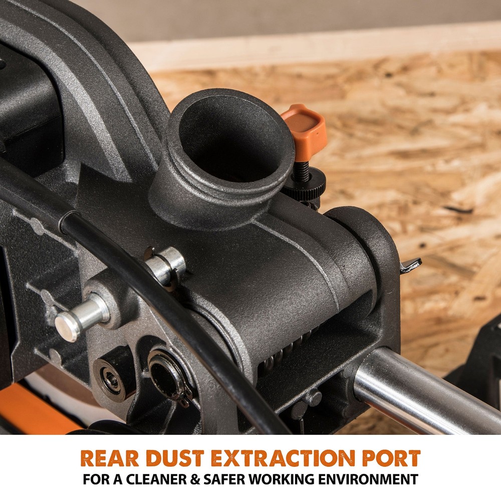 Evolution R255SMS+: Single Bevel Sliding Miter Saw With 10 in. Multi-Material Cu