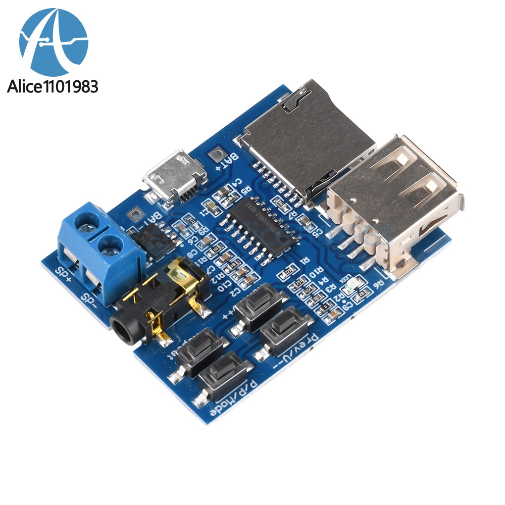 TF Card U Disk MP3 Format Decoder Board Aamplifier Decoding Audio Player Module
