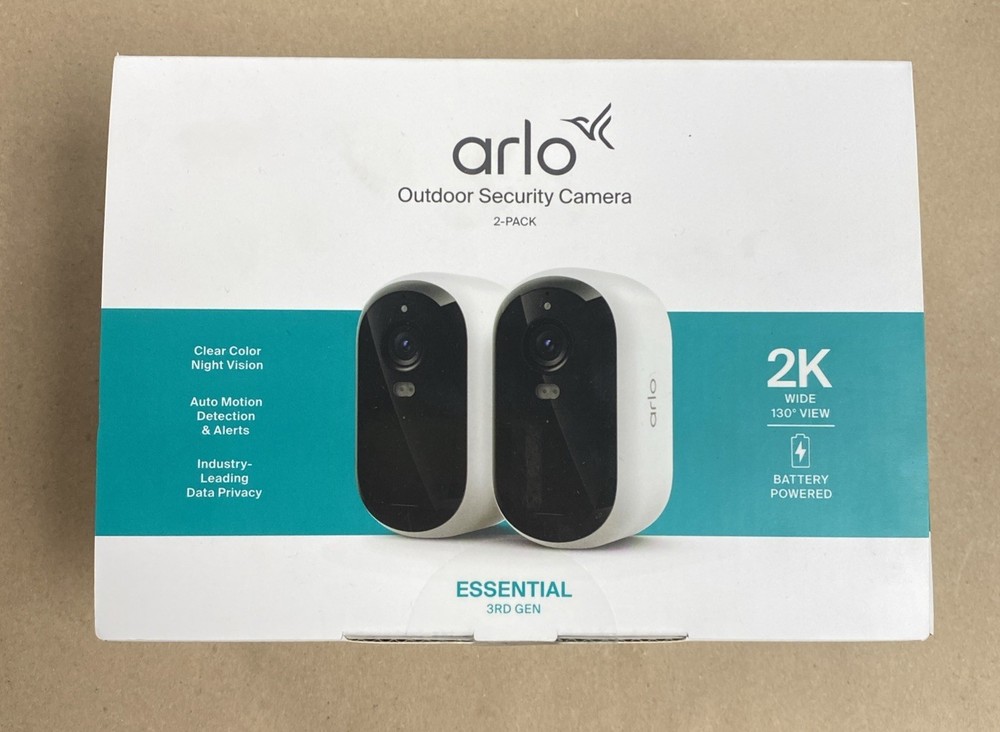 Arlo Essential 3 2K Security Camera 2-cam IP security camera VMC3280-100NAS