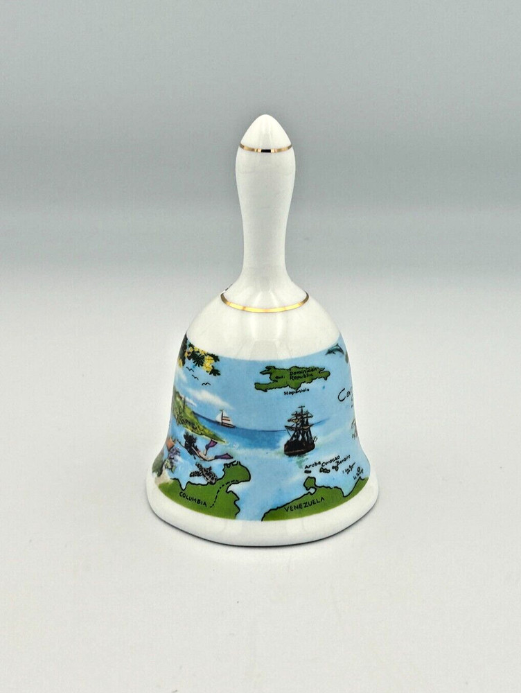 The Caribbean Sea Ceramic Decorative Painted Bell