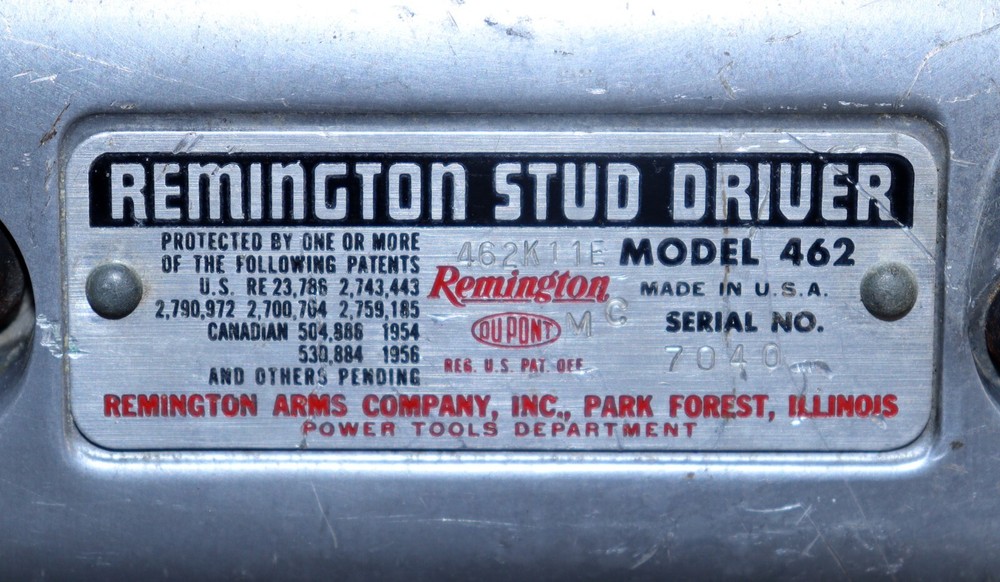Remington Stud Driver Model 462