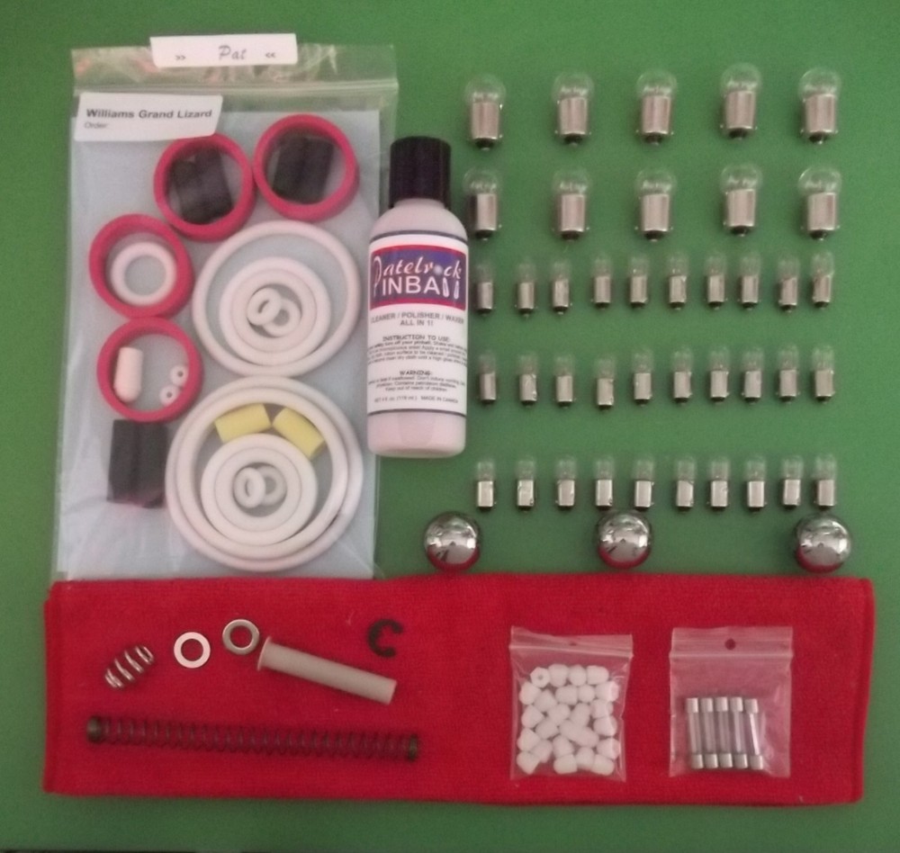 1986 Williams Grand Lizard Pinball Machine Maintenance Super Kit