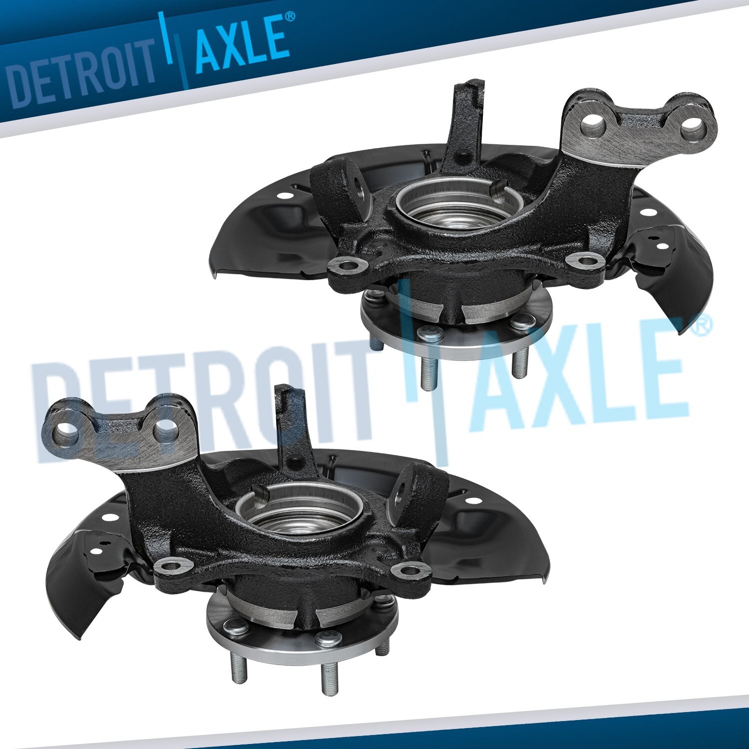 AWD Pair Front Steering Knuckles Wheel Hub Bearings for 2011-2017 Toyota Sienna