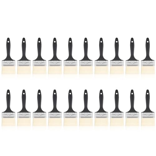 20 Pack Paint Brush, Flat Paint Brushes Bulk, Professional Paintbrushes Set