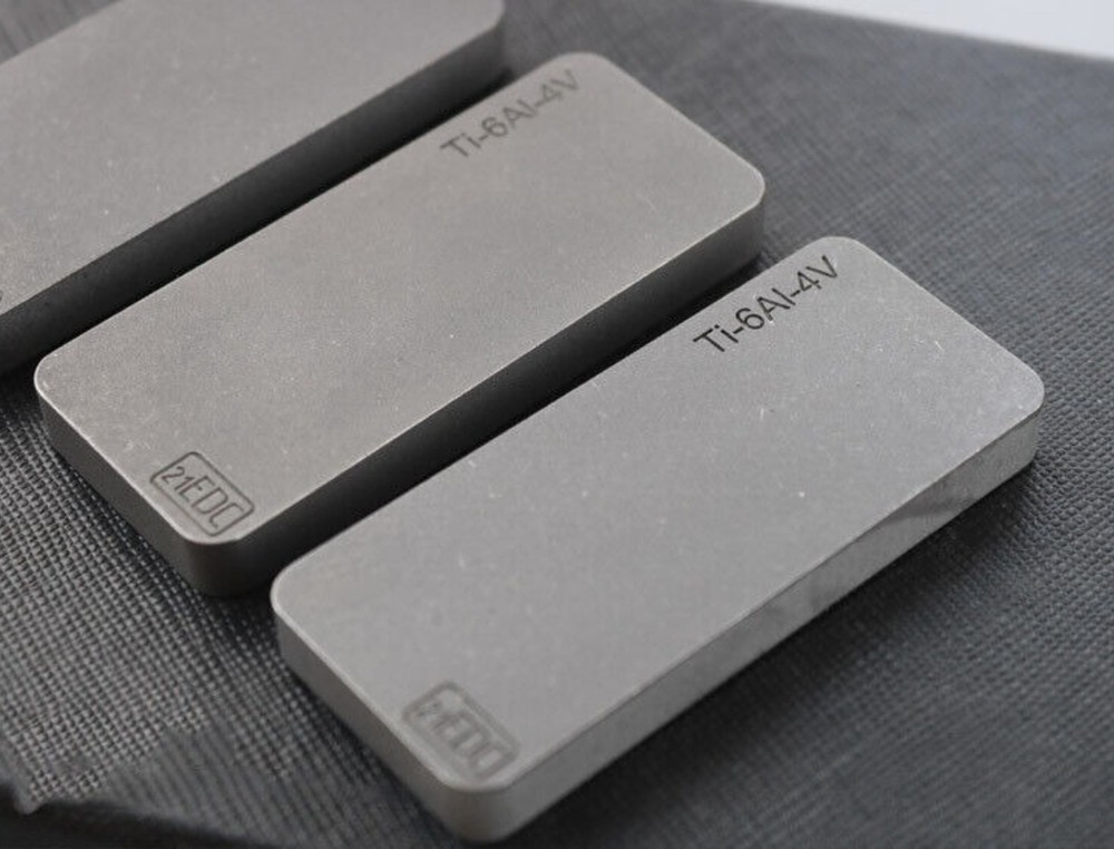 1PC TC4 Titanium Alloy Block Rectangular Titanium Paperweight Decorate Gift