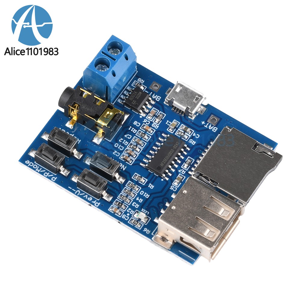 TF Card U Disk MP3 Format Decoder Board Aamplifier Decoding Audio Player Module