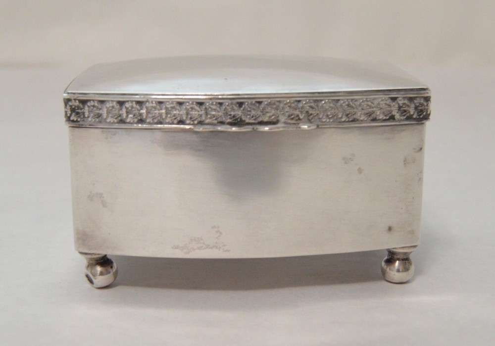 Polish Art Deco 800 Silver Footed Box