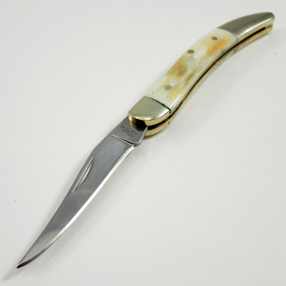 FOLDING POCKET KNIFE | 5.25" Rite Edge Bone Handle Silver Toothpick Blade