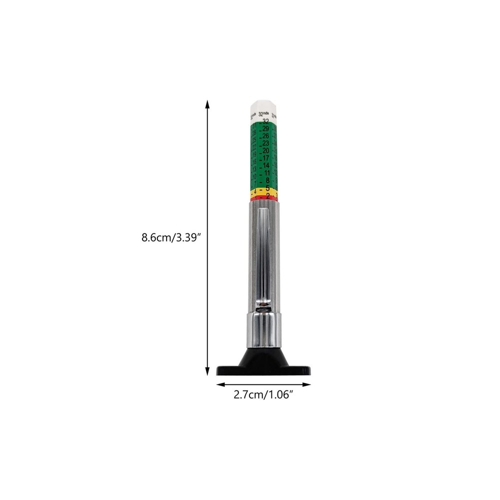 Tire Tread Depth Gauge, 2 Pack