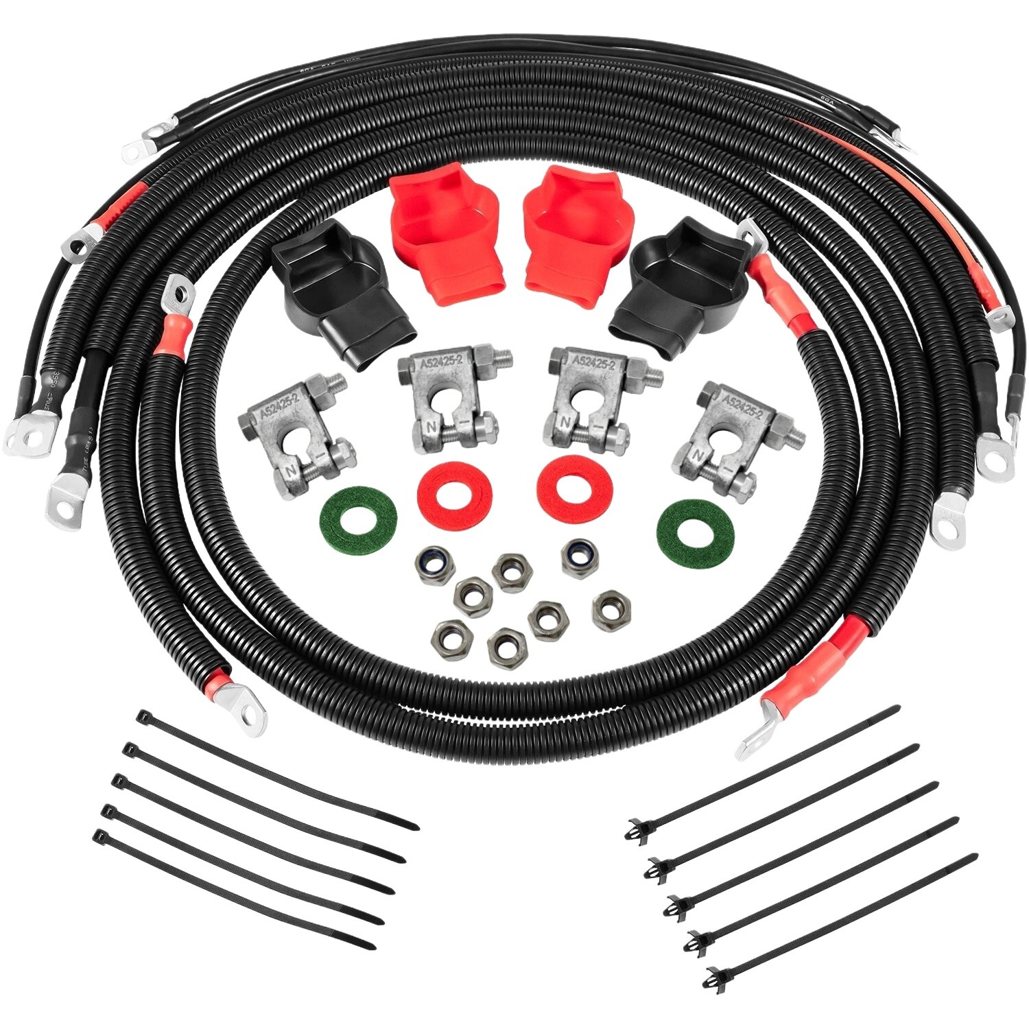 For 2003-2007 Cummins Dodge RAM Truck Gen 3 5.9L 24 Valve Battery Cable Wire Kit