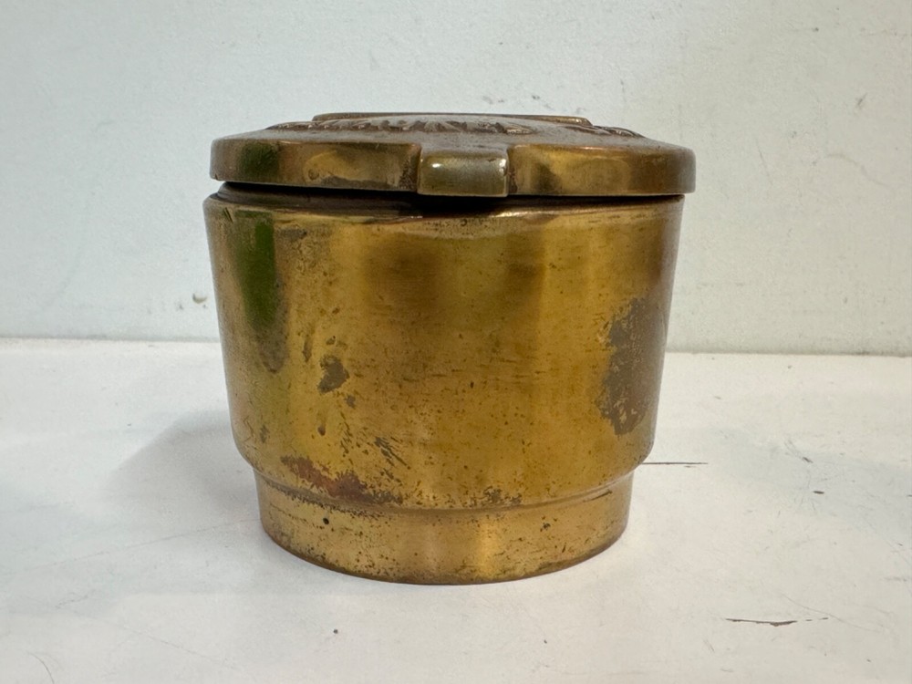 Vintage Solid Brass Badger Water Meter Cover Housing