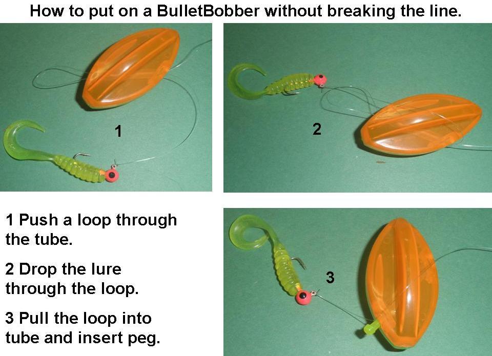 4x Bullet Bobbers Mini Planer Boards Floats - Jigging Bass Crappie Panfish Trout