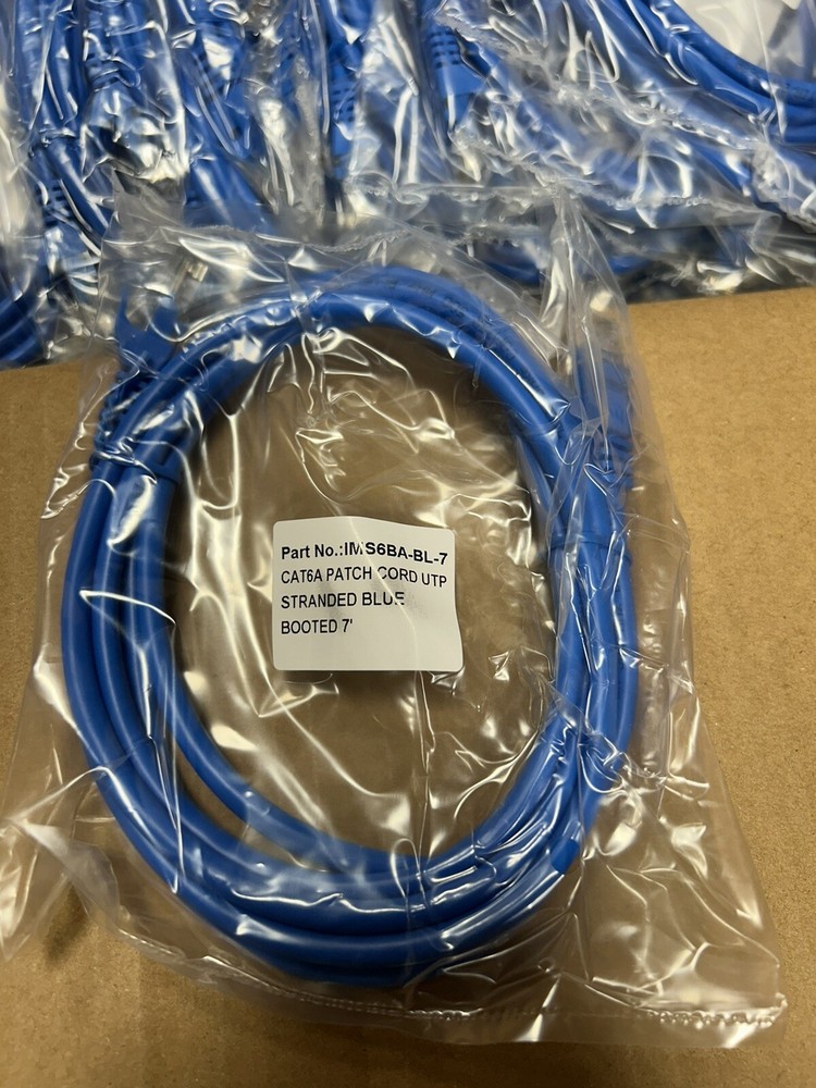 7 Ft 10-pack Blue Patch Ethernet Network Cable