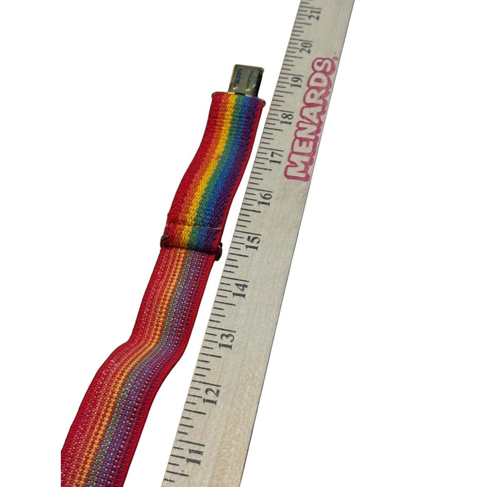 VTG Kids Rainbow Suspenders Adjustable Elastic Clip-On Pride Costume Accessory