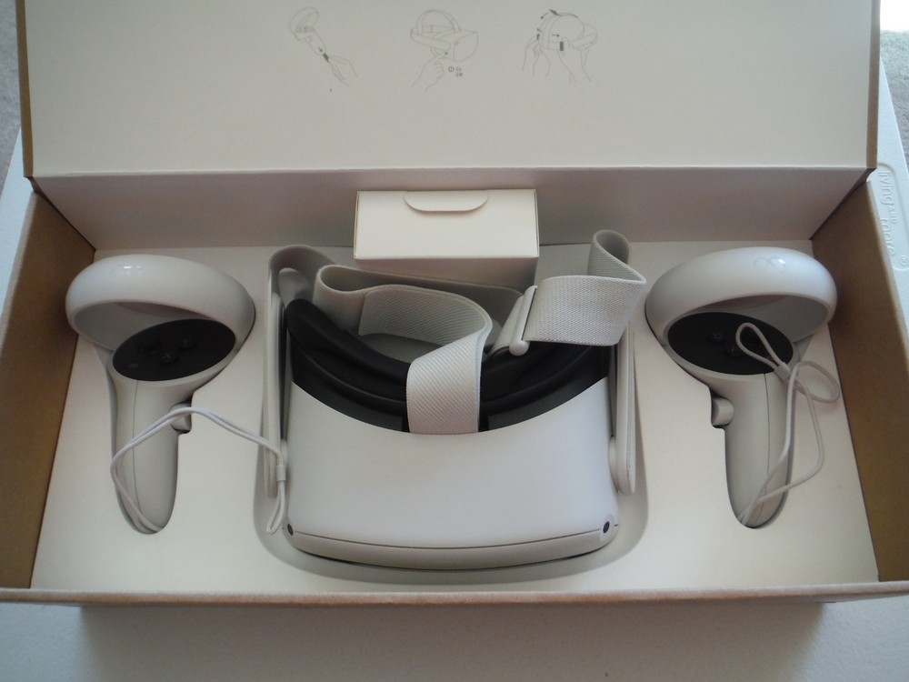 Meta Quest 2 (128GB) – All-in-One Virtual Reality Headset with Controllers