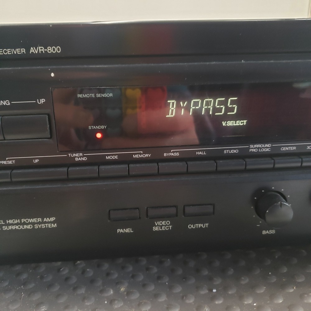 Denon AVR-800 Precision Audio Component Surround Receiver Black Tested No Remote