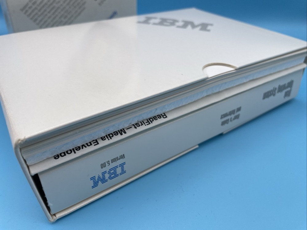 IBM DOS Version 5.0 Disk Operating System Box ~ 3.5 Inch Diskettes & Manuals VG