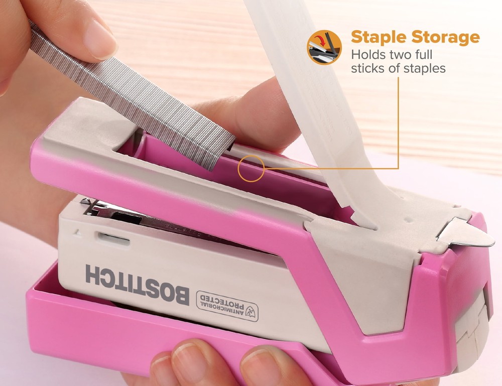 InCourage™ Spring-Powered 20 Compact Stapler, Reduced Effort