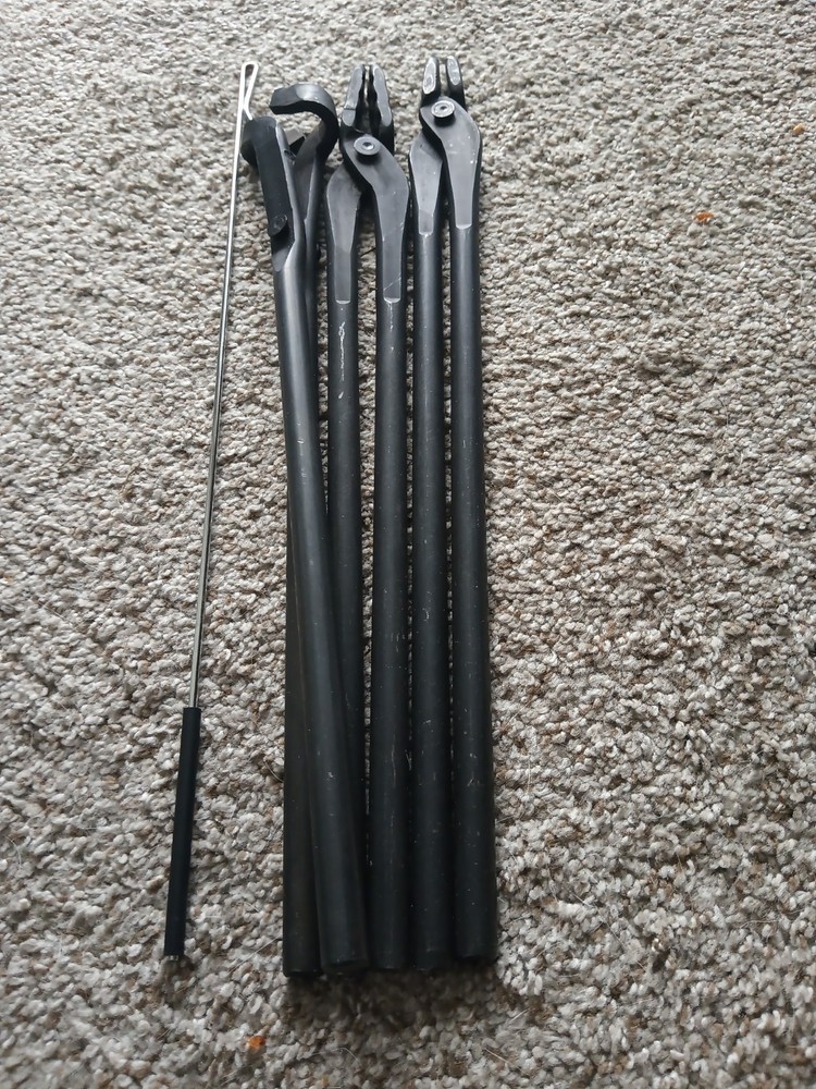 Blacksmith Fire Tools Kit Set for Metal Work 4 Pieces