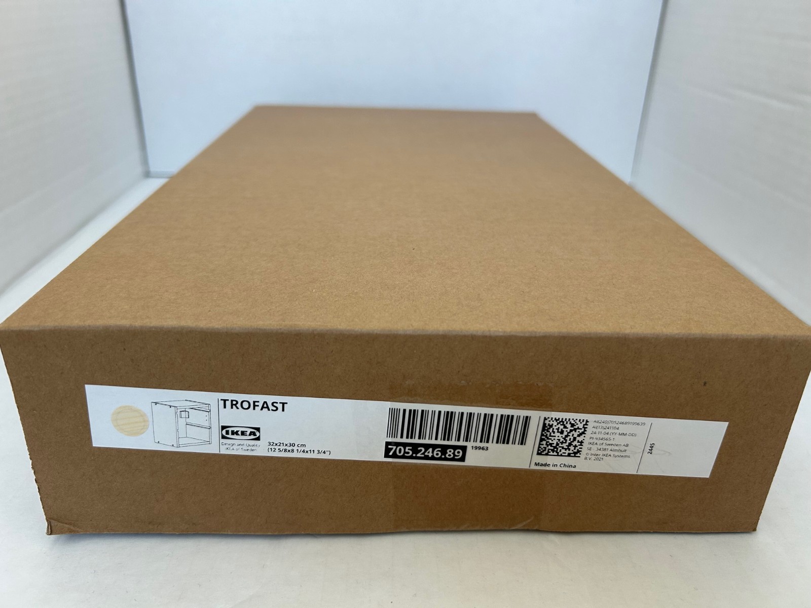 Ikea TROFAST Wall storage, light white stained pine, 12 5/8x8 1/4x11 3/4 " - NEW