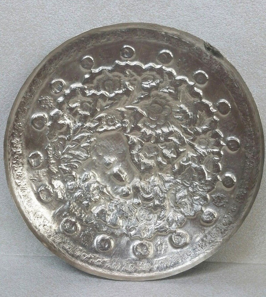 Antique Islamic 84 Silver Repousse Covered Box