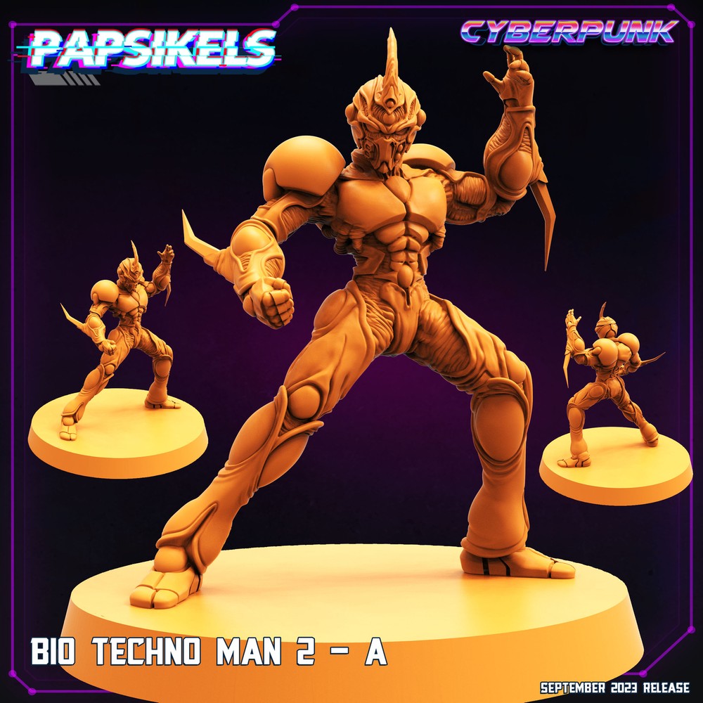 Bio Techno Man 2 - A | DnD Miniatures | Tabletop Gaming | Tabletop Miniature