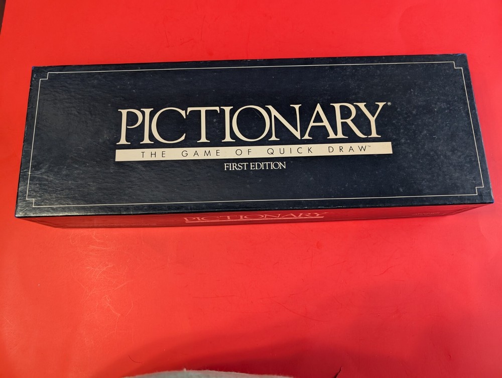 1985 Vintage Pictionary 1st Edition Good Condition With Card Missing Timer