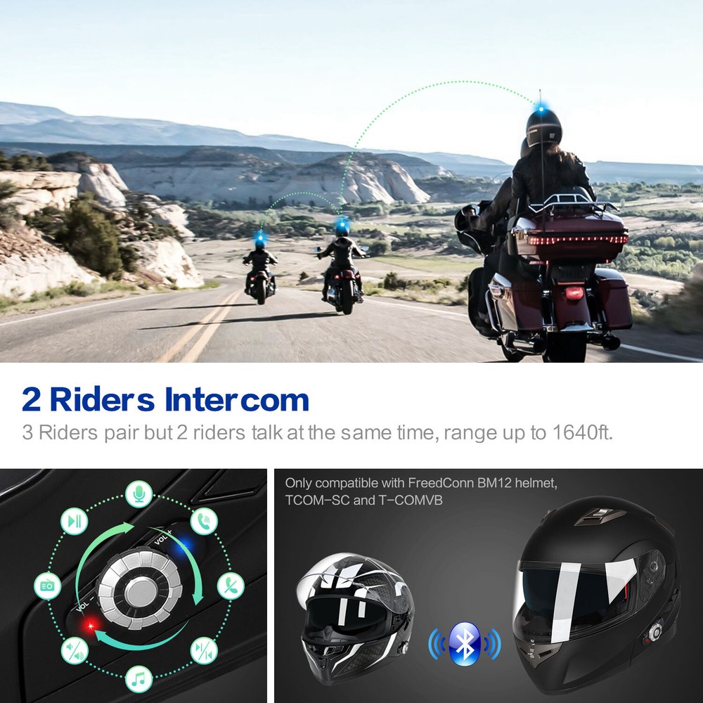 Motorcycle Helmet Modular Dual Visor & Bluetooth Headset Intercom & Gloves DOT
