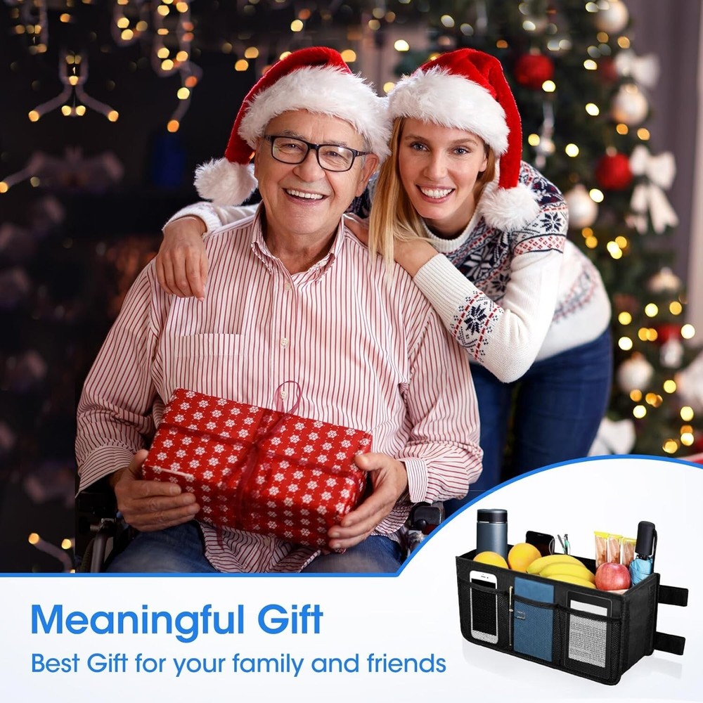 Ultimate Walker Storage Bag with Large Capacity & Easy Install Features - Black