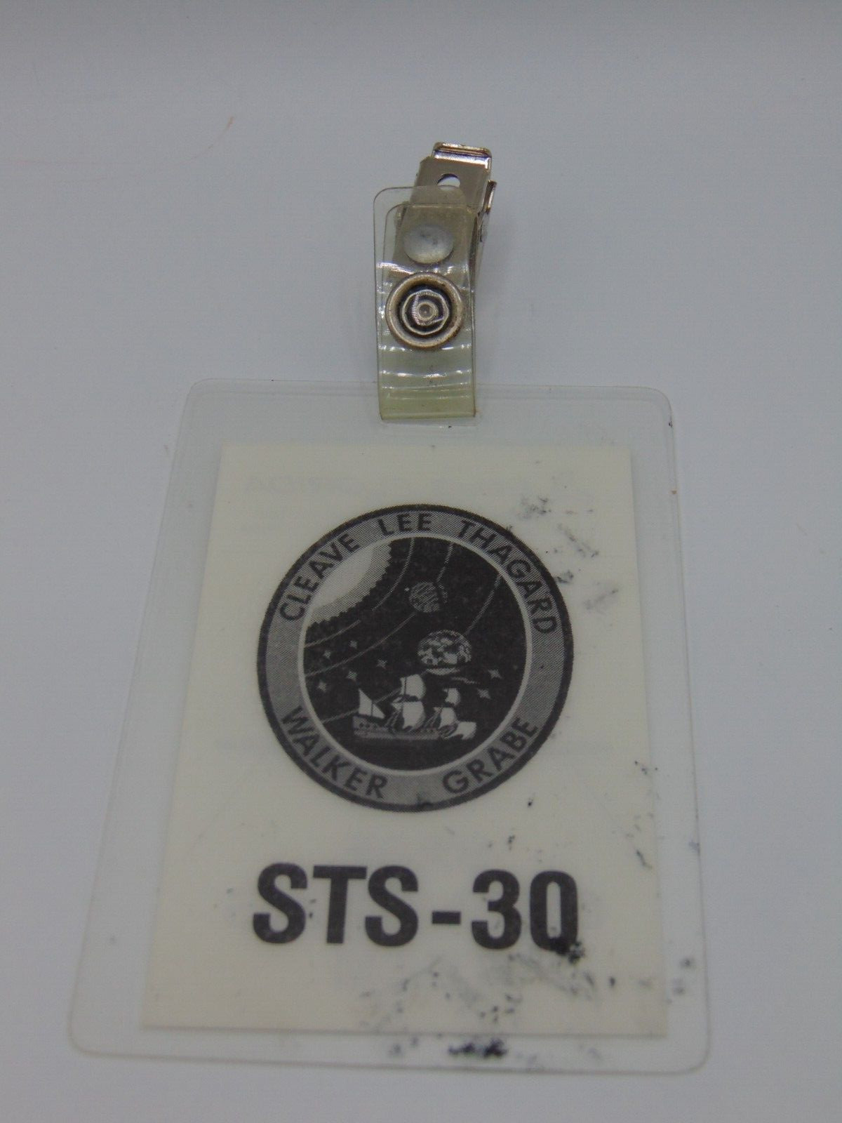 Original Nasa USAF Obsolete Access Badge STS 30 Base Operations Team EG&G Fl